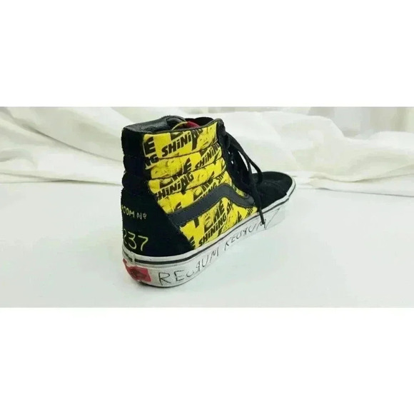 Vans Size Women's 8 Mens 6.5 The Shining Black Suede REDRUM ROOM 237 Hi Sneakers - Picture 7 of 14
